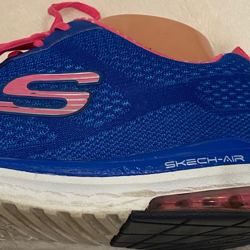 Skechers Skech-Knit Infinity Memory Foam Infinity Running Shoes Blue Pink Sz 9 - Picture 6 of 11